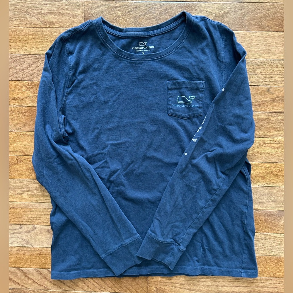Vineyard Vines Blue Long Sleeve Tee